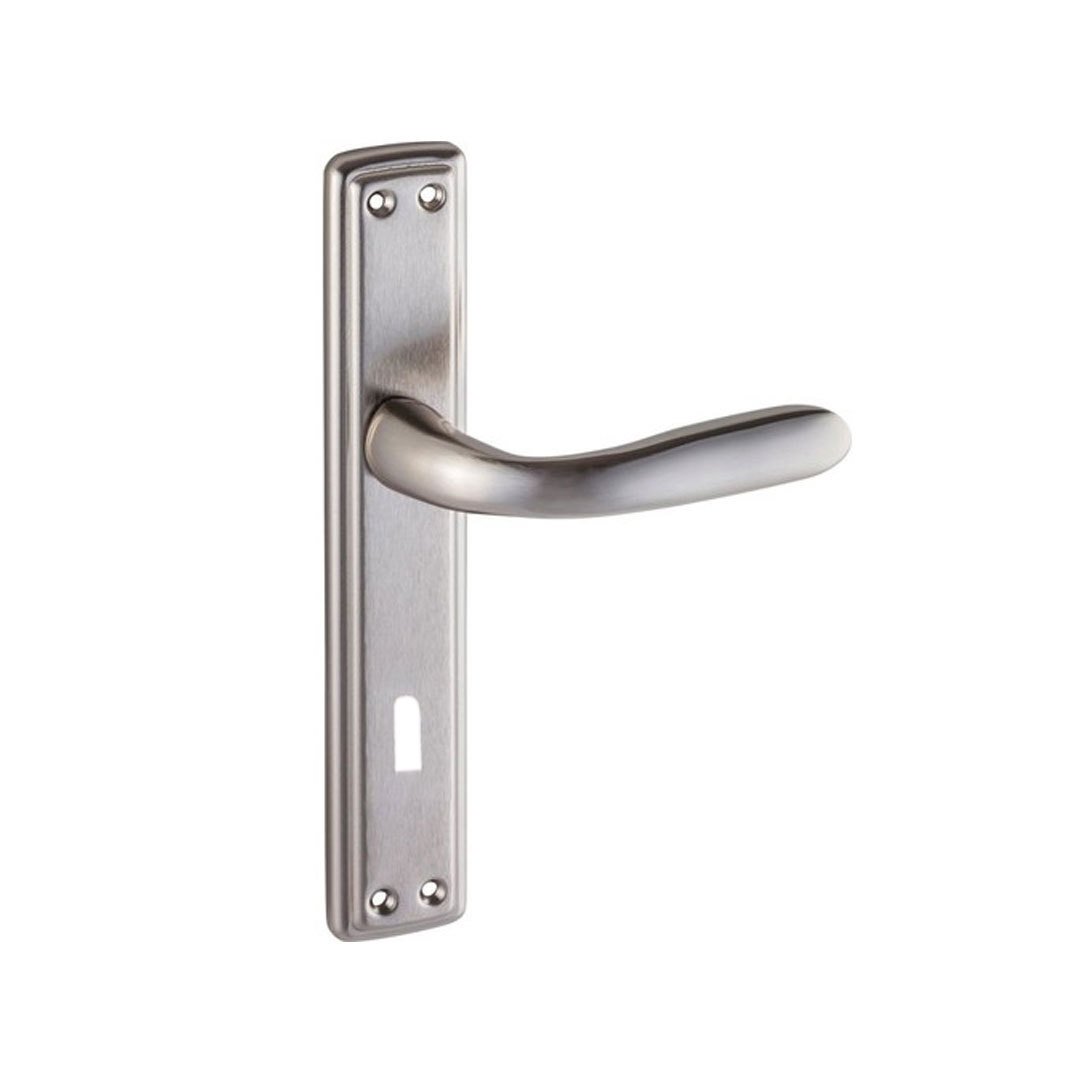 Doğanlar Alüminyum Bora Saten Aynalı Kapı Kolu Oda Kapısı