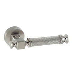 Doğanlar Termo Rozetli Kapı Kolu Nikel Saten - Wc Kapısı