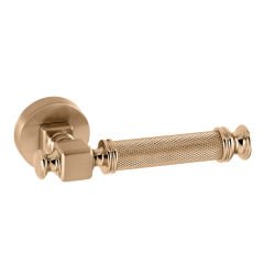 Doğanlar Termo Rozetli Kapı Kolu Nikel Saten - Wc Kapısı