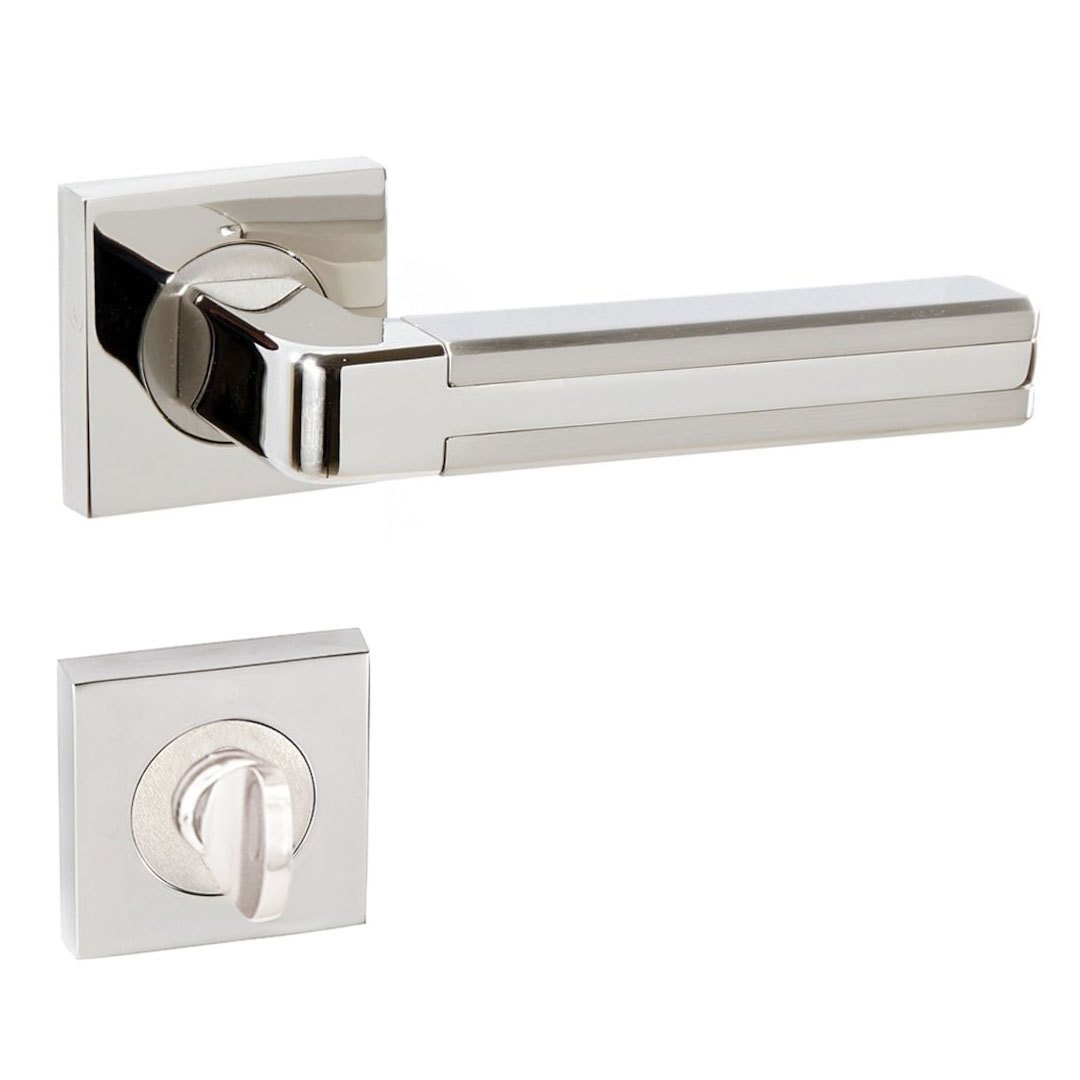 Doğanlar Avatar Nikel Saten Rozetli Kapı Kolu Wc Kapısı