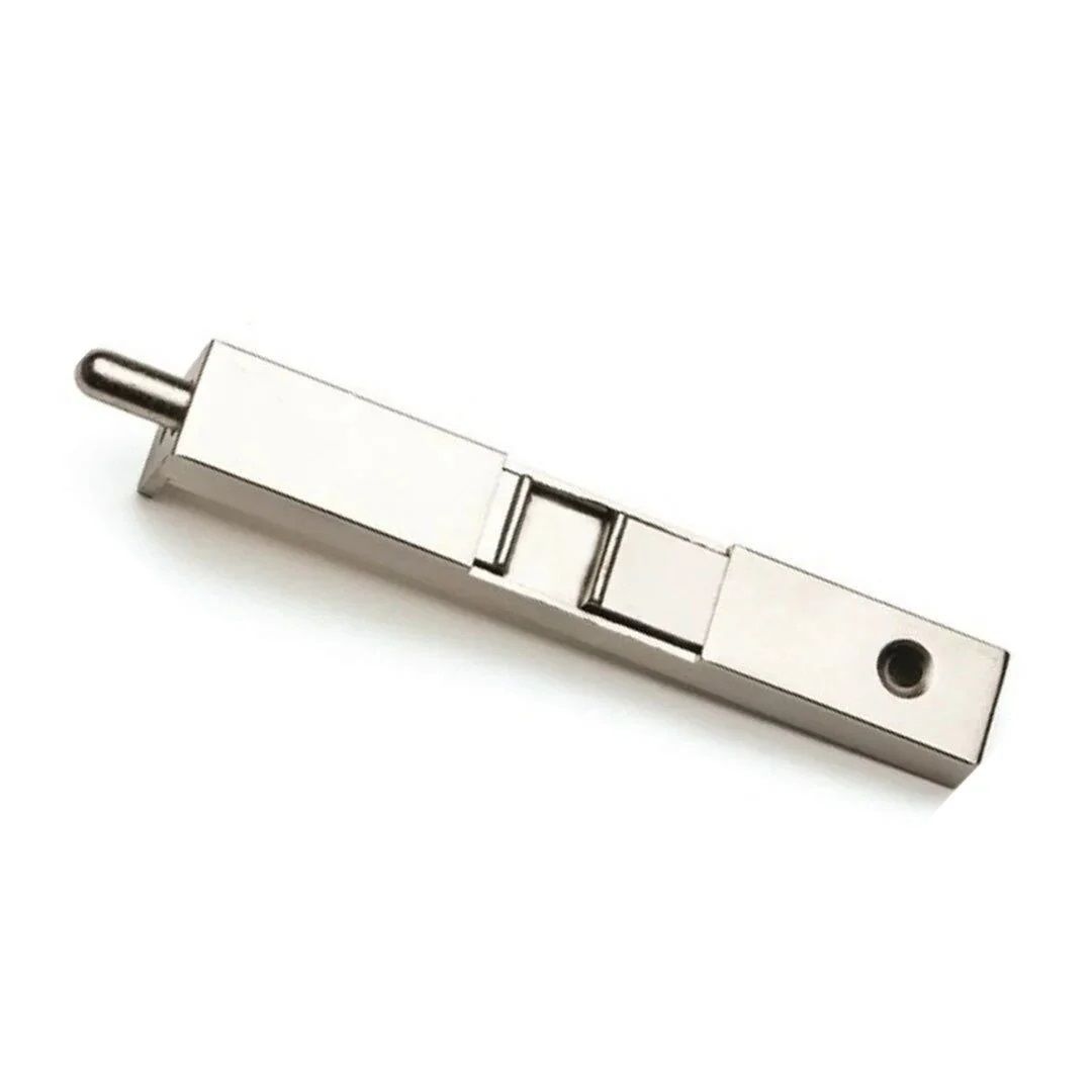 Gömme Kapı Sürgüsü Pirinç Saten - 8 cm