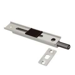 Gömme Kapı Sürgüsü Pirinç Saten - 8 cm