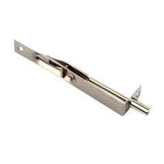 Gömme Kapı Sürgüsü Çelik İtmeli Saten - 10 cm