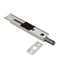 Gömme Kapı Sürgüsü Çelik İtmeli Saten - 10 cm