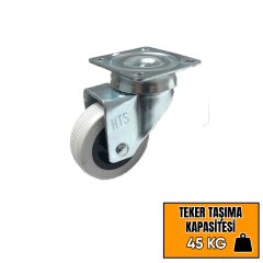 Hts Çift Bilyalı Tablalı Mobilya Tekeri 50 x 20 331 - Frensiz