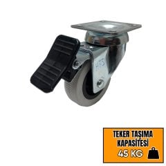 Hts Çift Bilyalı Tablalı Mobilya Tekeri 50 x 20 331 - Frensiz