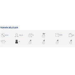Hts Gri Çift Makaralı Tablalı Mobilya Tekeri 50 x 20 346 - Frenli