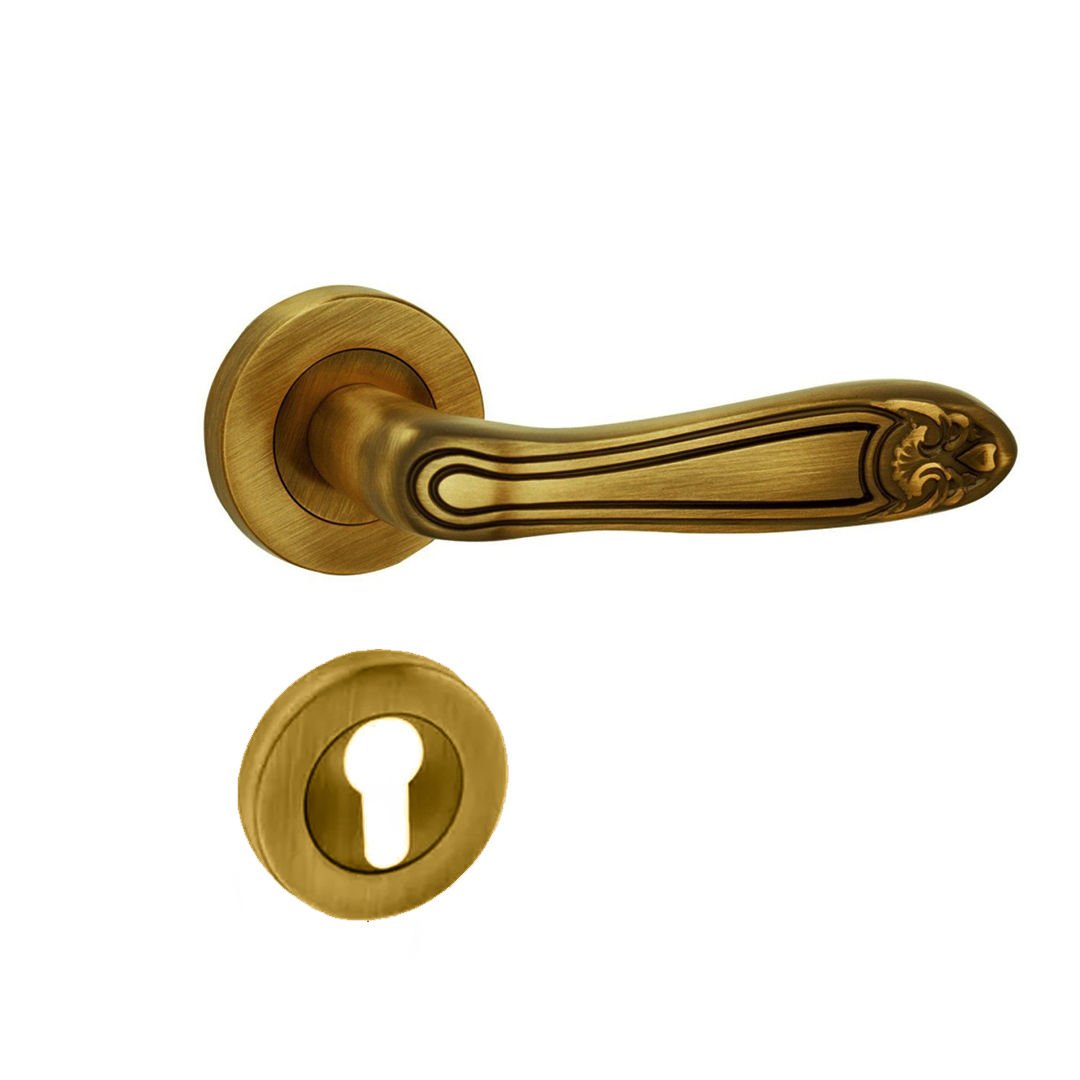 Doğanlar Hitit Olifka Rozetli Kapı Kolu Dış Kapısı