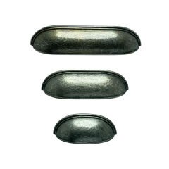 Dekor Çanak Tas Kulp Antik Gümüş - 96 mm