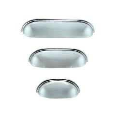 Dekor Çanak Tas Kulp Krom - 128 mm