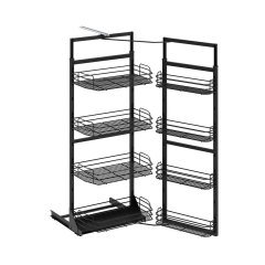Starax 125 x 140 cm İkiz Kiler 1221 Tel Tabanlı / 45 cm Antrasit