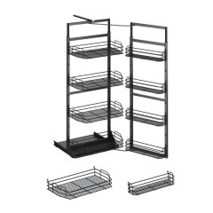 Starax 125 x 140 cm İkiz Kiler 1221 Tel Tabanlı / 45 cm Antrasit