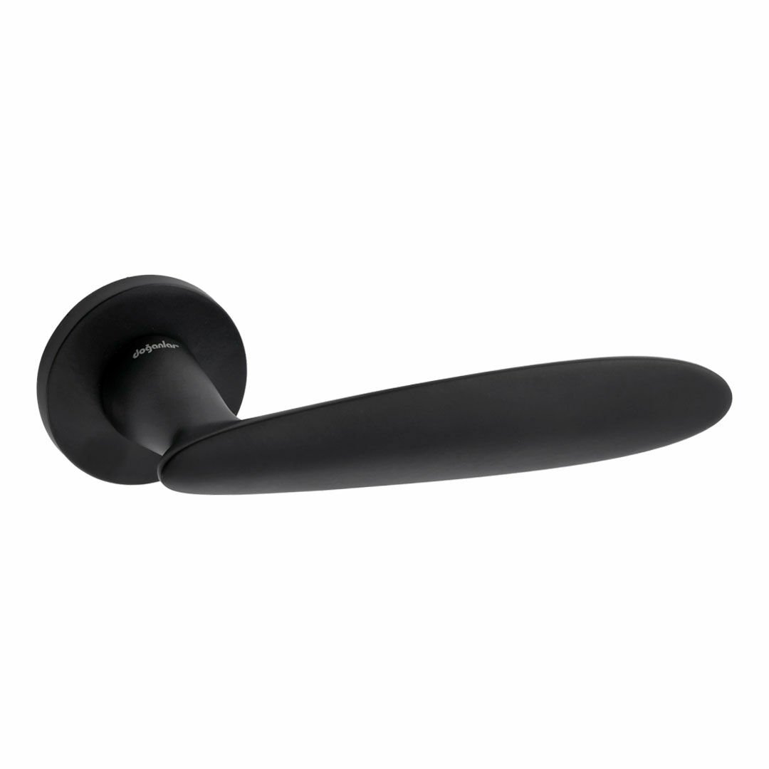 Doğanlar Sonya Rozetli Kapı Kolu Matsiyah - Oda Kapısı