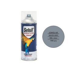 Selsil Rainbow 400 ml Sprey Boya Gümüş Gri