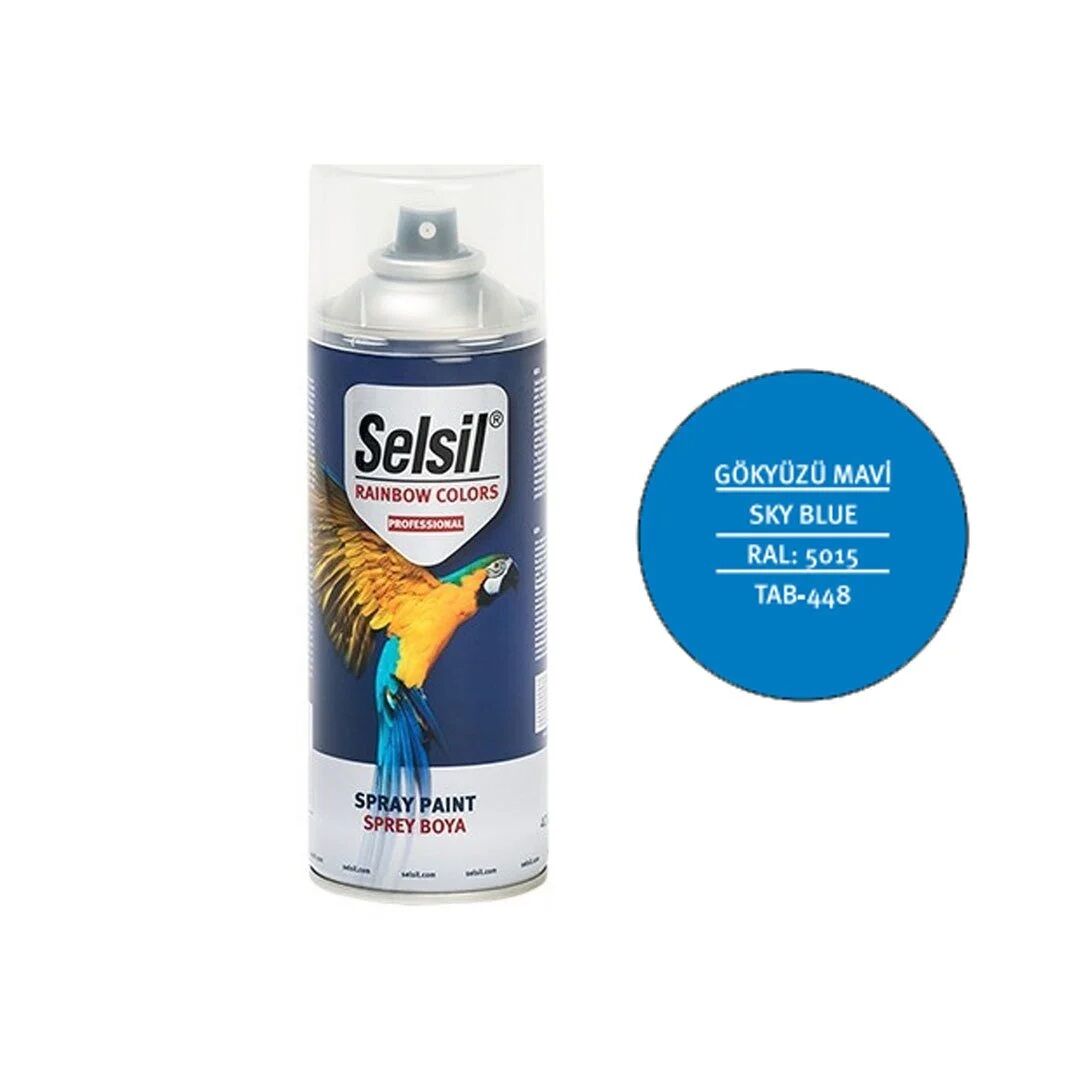 Selsil Rainbow 400 ml Sprey Boya Gökyüzü Mavisi