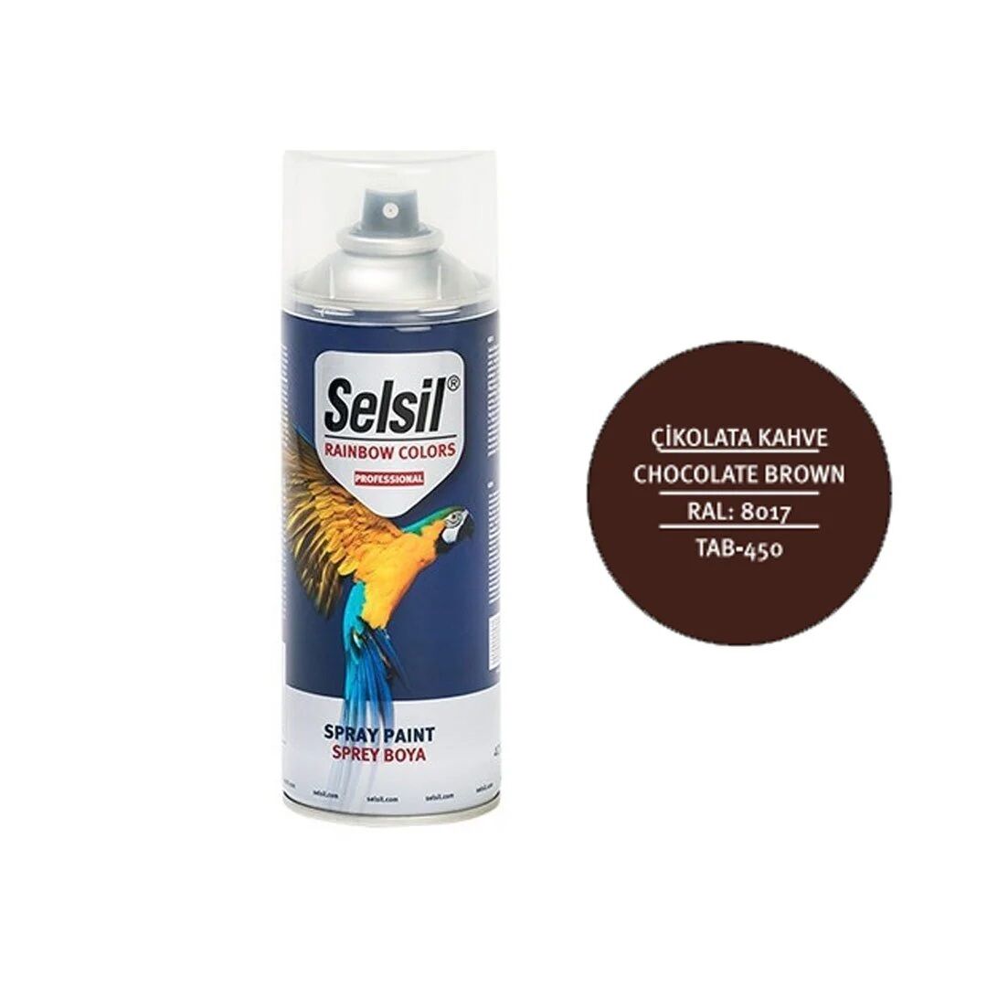Selsil Rainbow 400 ml Sprey Boya Çikolata Kahvesi