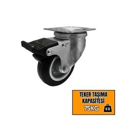 Hts Frenli Tablalı Sanayi Tipi Teker 8 cm