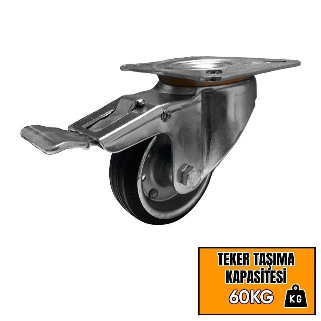 Hts Frenli Tablalı Sanayi Tipi Teker 8 cm