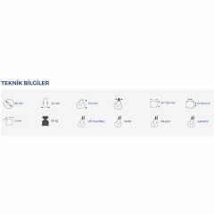 Hts Döner Başlı Tablalı Sanayi Tipi Teker Slb 15 cm