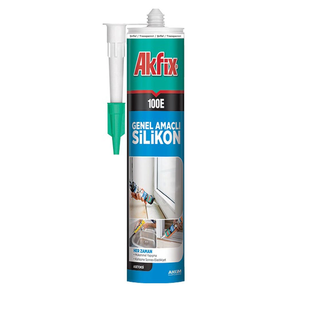 Akfix Silikon 280 ml Şeffaf