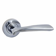 Doğanlar Fulya Rozetli Kapı Kolu Krom - Oda Kapısı