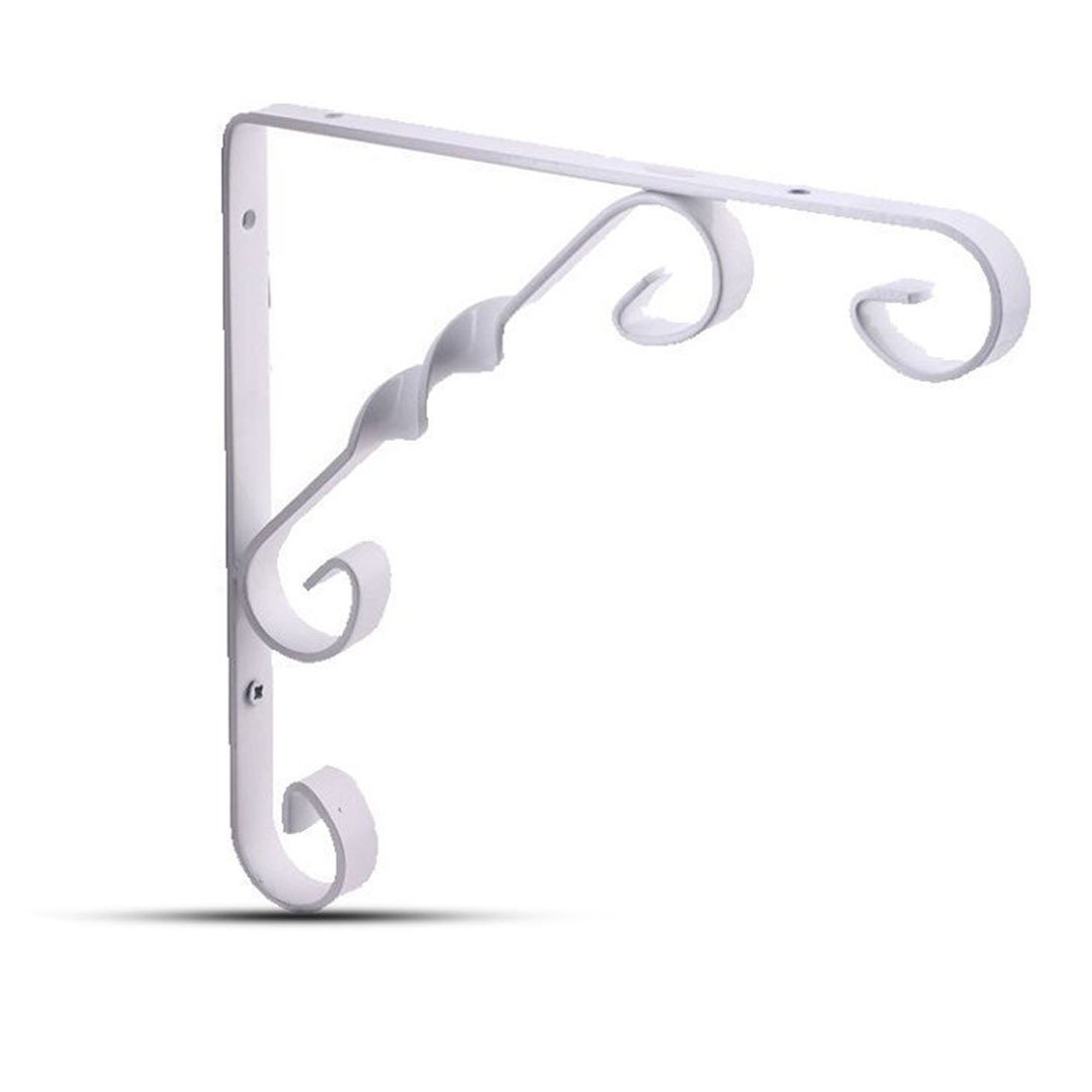 Decormate Burgulu Raf Ayağı Beyaz - 15 cm