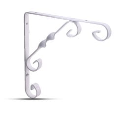 Decormate Burgulu Raf Ayağı Beyaz - 15 cm