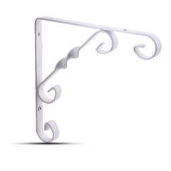 Decormate Burgulu Raf Ayağı Beyaz - 20 cm