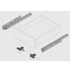Samet Ultimade Kısmi Açılım Frenli Çekmece Rayı 40 cm