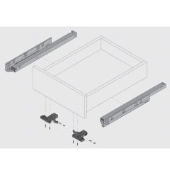 Samet Ultimade Kısmi Açılım Frenli Çekmece Rayı 45 cm