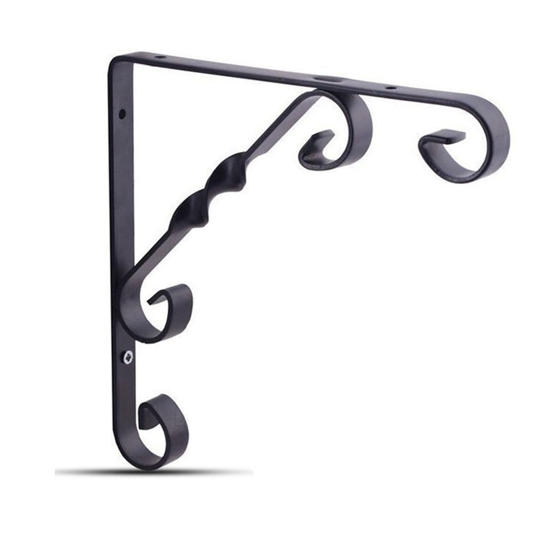 Decormate Burgulu Raf Ayağı Siyah - 30 cm