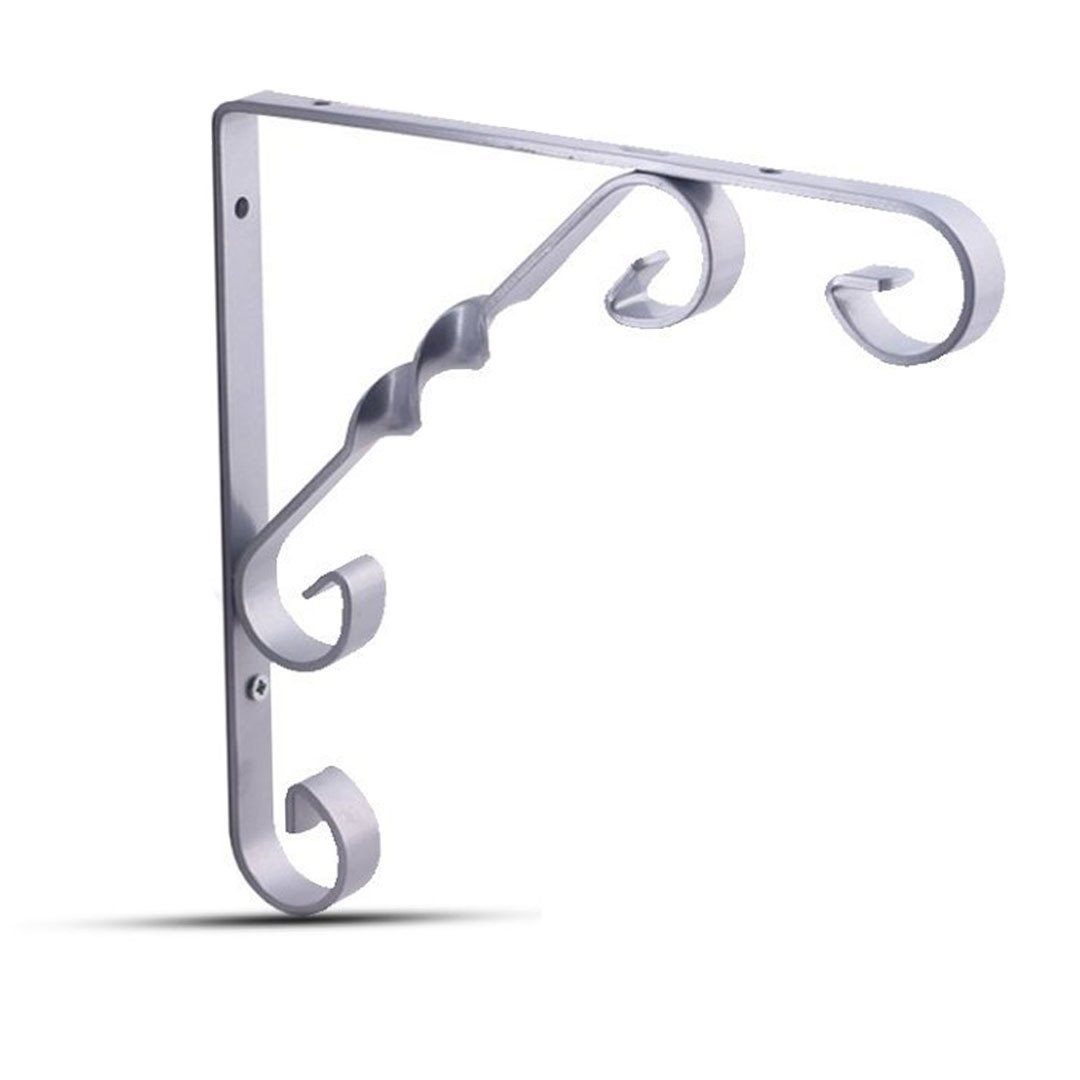 Decormate Burgulu Raf Ayağı Gri - 15 cm