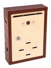 Akşan Posta Kutusu Siyah Krem