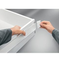 Blum Antaro Gri Çekmece Rayı Bordürsüz - 35 cm