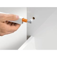 Blum Antaro Gri Çekmece Rayı Tek Bordürlü Alçak - 40 cm