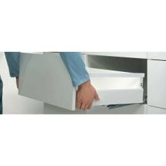 Blum Antaro Gri Çekmece Rayı Tek Bordürlü Yüksek - 45 cm