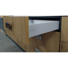 Blum Antaro Gri Çekmece Rayı Bordürsüz - 50 cm