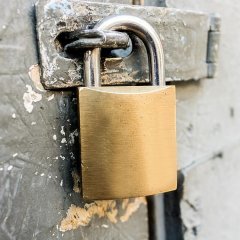 Gri Asma Kilit 25 mm