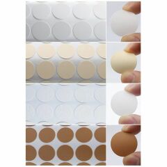 Fixcaps Yapışkanlı Vida Tapası Mat Çizgili Beyaz