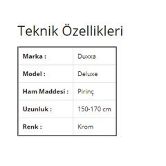 Duxxa Deluxe Örgülü Spiral 150-160 CM