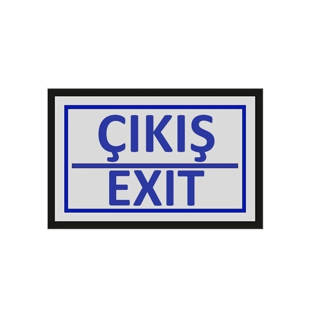 Cemax Yönlendirme İşaretleri Büyük - Çıkış ( Exit )