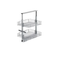 Starax Sepetli Teleskopik Mutfak Kiler 1121 Tel Sepetli / 40 cm - 125 cm - 140 cm Arası / 4 Sepetli