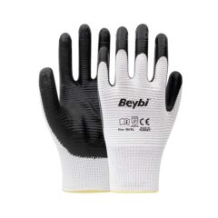 İş Güvenlik Eldivenleri Lüx Latex Turuncu Siyah 1 Çift