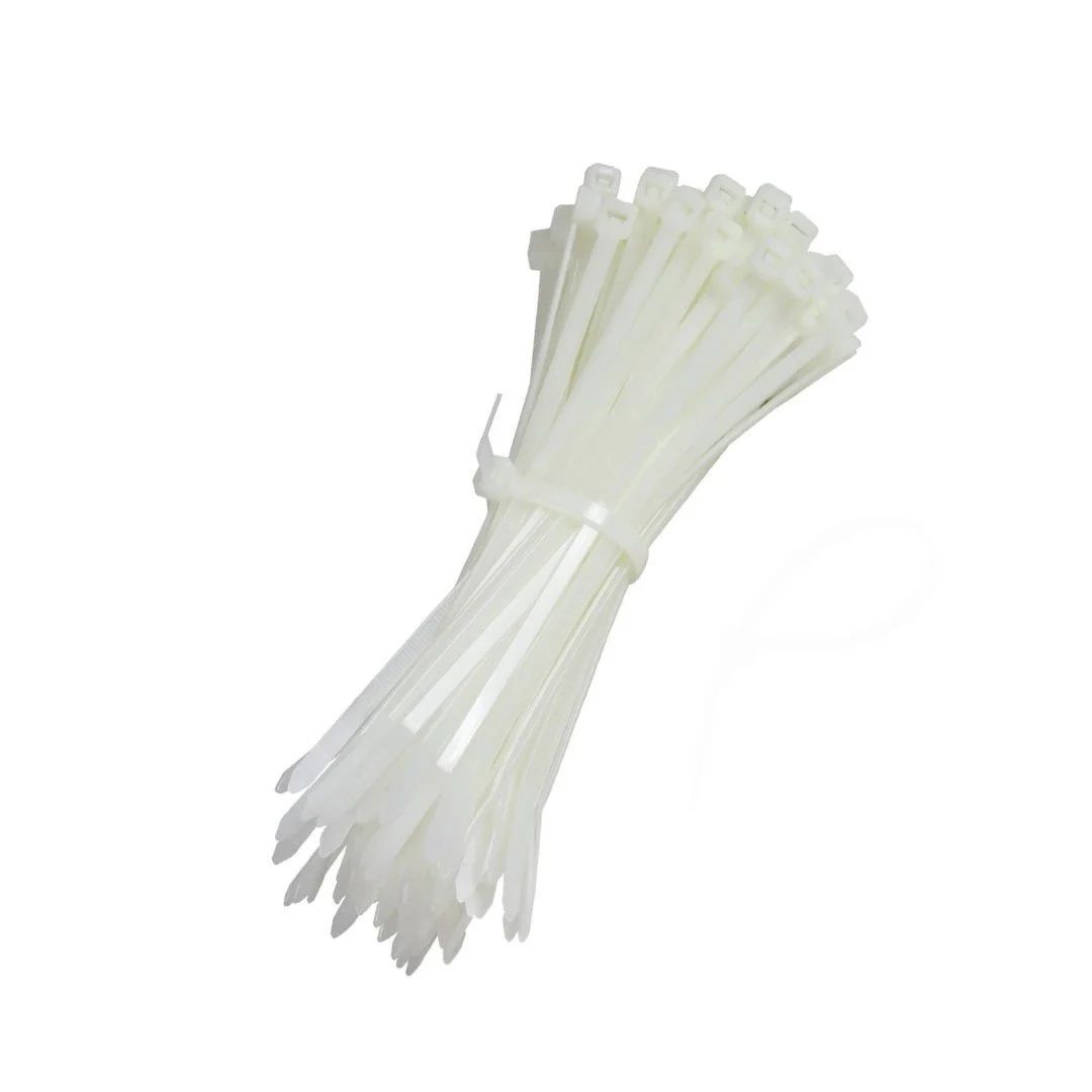 Kablo Bağı Beyaz Plastik Cırt Kelepçe 2,5 mm x 15 cm - 100 Adet