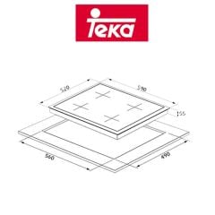 Teka HAL 60 4G AI AL Siyah Cam Ankastre Ocak
