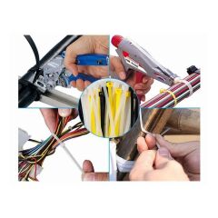 Kablo Bağı Beyaz Plastik Cırt Kelepçe 3,6 mm x 30 cm - 100 Adet