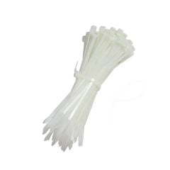 Kablo Bağı Beyaz Plastik Cırt Kelepçe 4,8 mm x 30 cm - 100 Adet