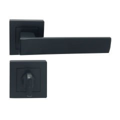 Hira Konak Antrasit Kare Rozetli Kapı Kolu Wc Kapısı