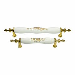 Eymen Polimer Kahve Çekirdeği Mobilya Kulp Antik Sarı Düğme - 16 mm