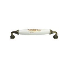 Eymen Polimer Kahve Çekirdeği Mobilya Kulp Antik Sarı Düğme - 16 mm